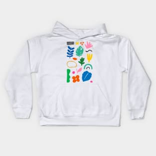 Cute tropical summer love Kids Hoodie